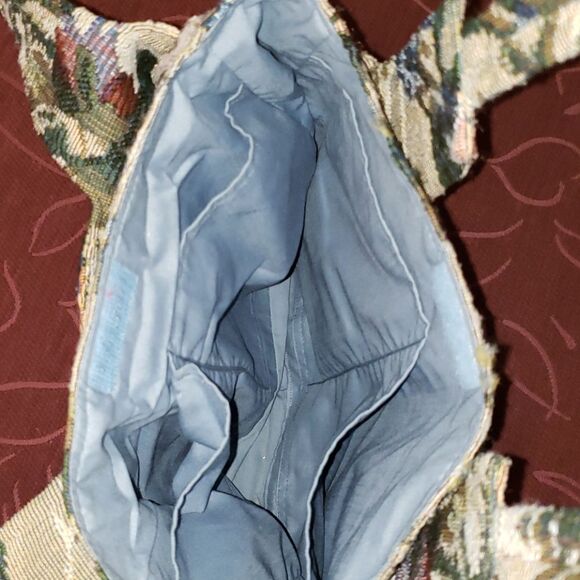 VNTG 80's Floral Canvas Shoulder Bag - Picture 4 of 9